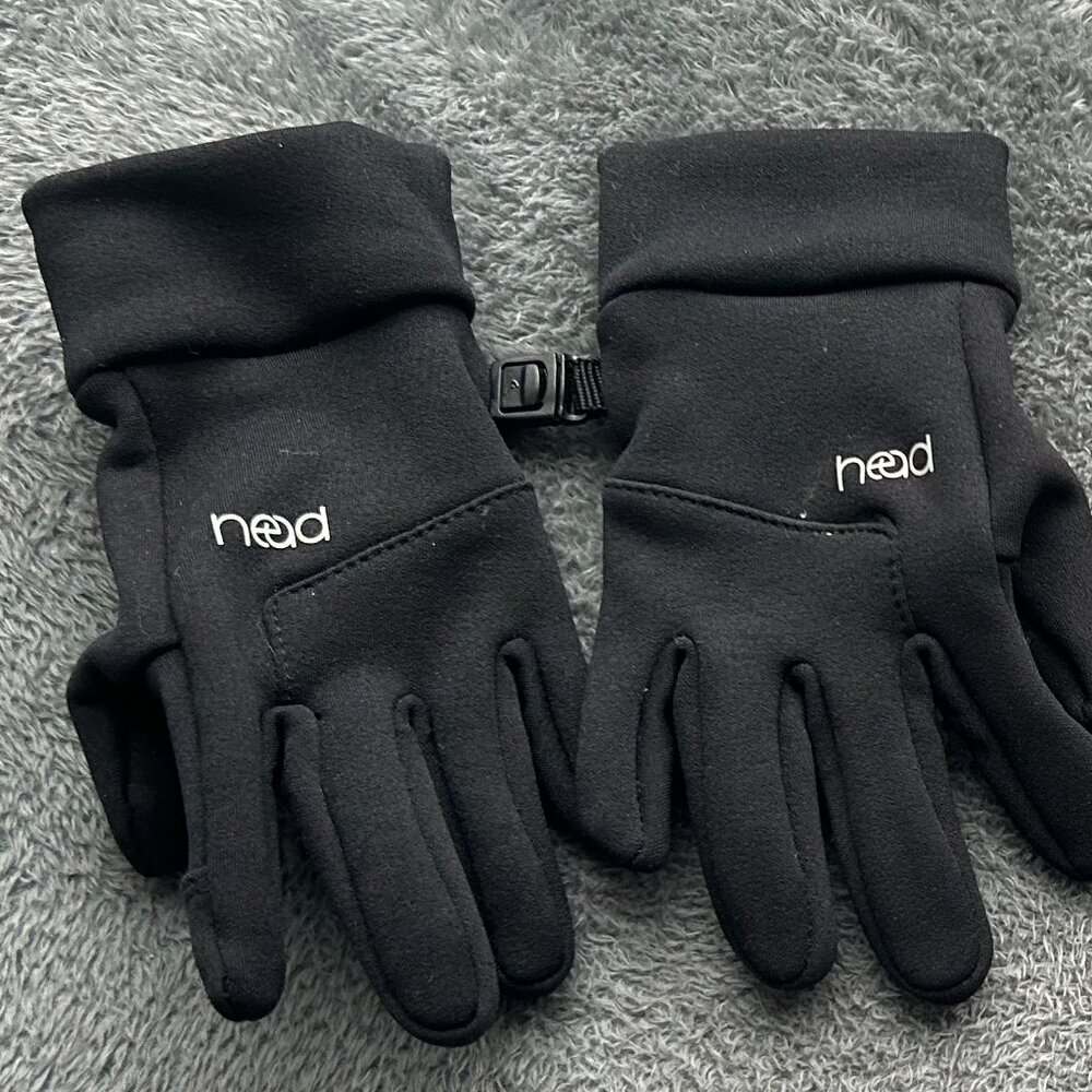 HEAD Kids Black Touch Screen Gloves EUC Size M